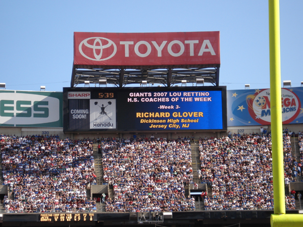 Stadium Jumbo tron Announcement 